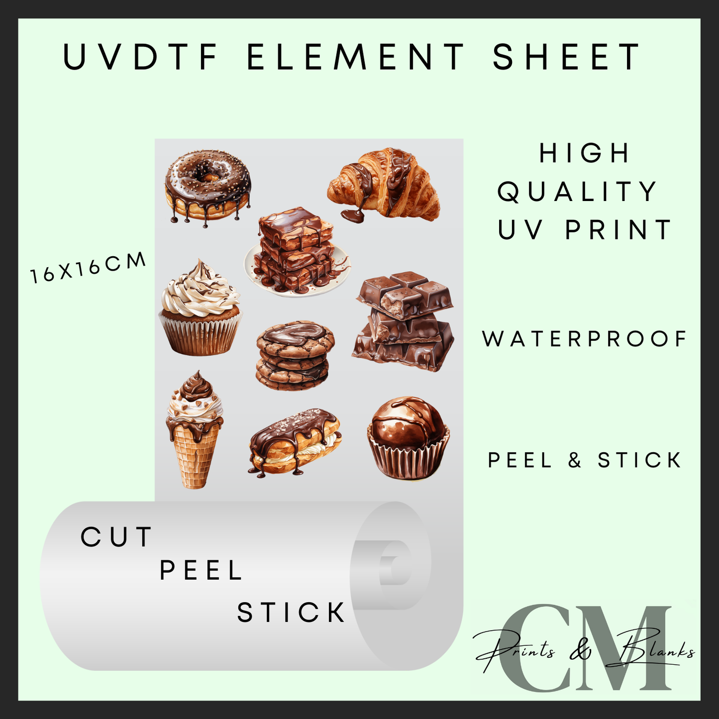 Bakery Uvdtf element sheet