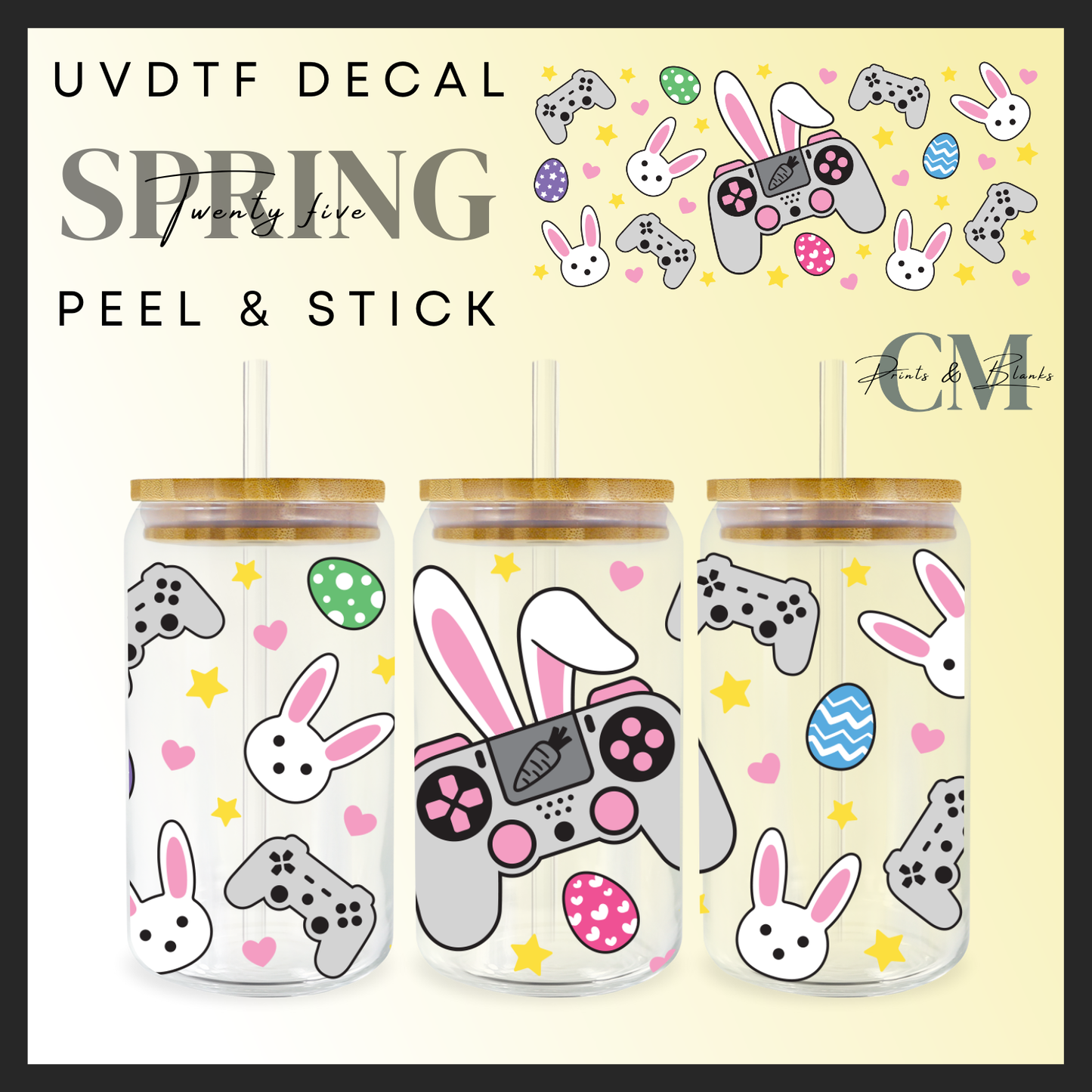 Easter gamer 16oz uvdtf wrap