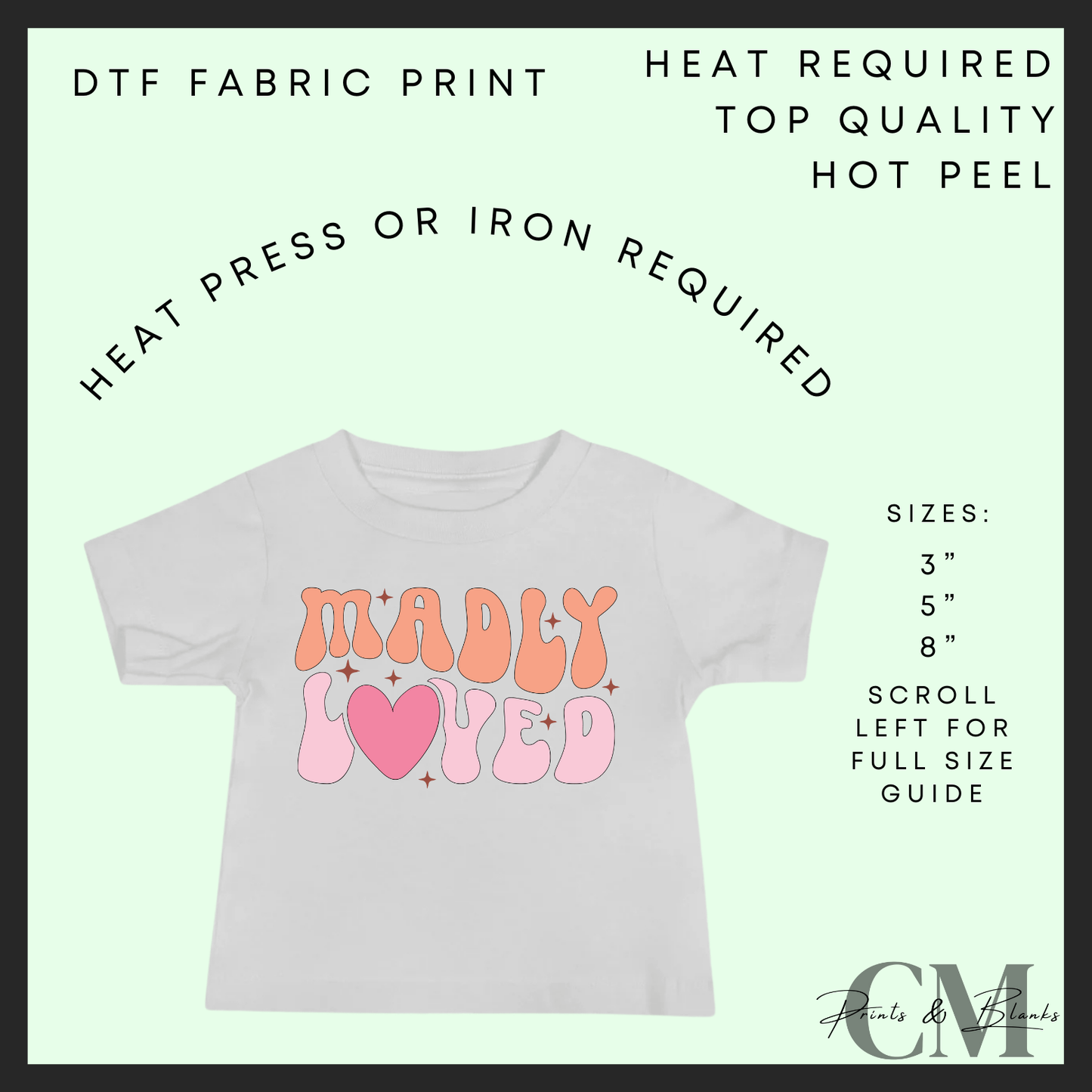 Madly loved DTF transfer