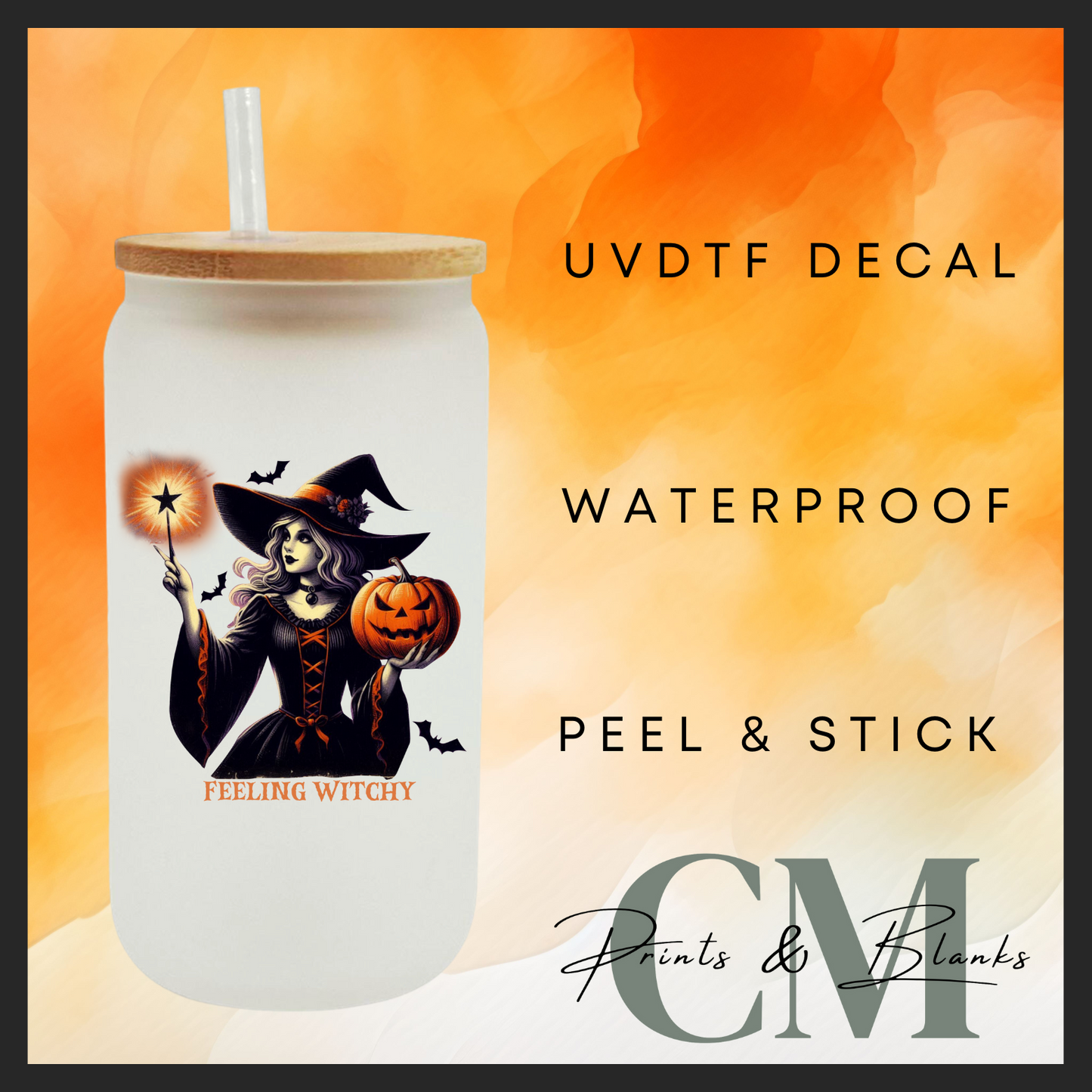 Feeling witchy uvdtf single transfer (4” / 10cm)
