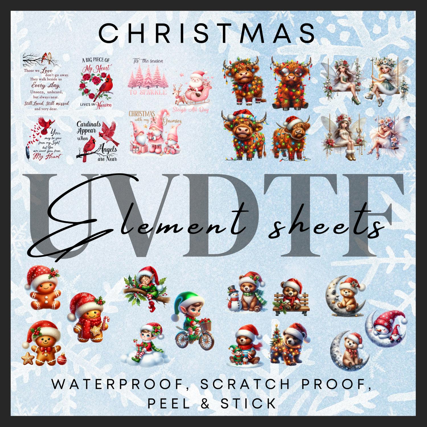 Christmas uvdtf element sheets