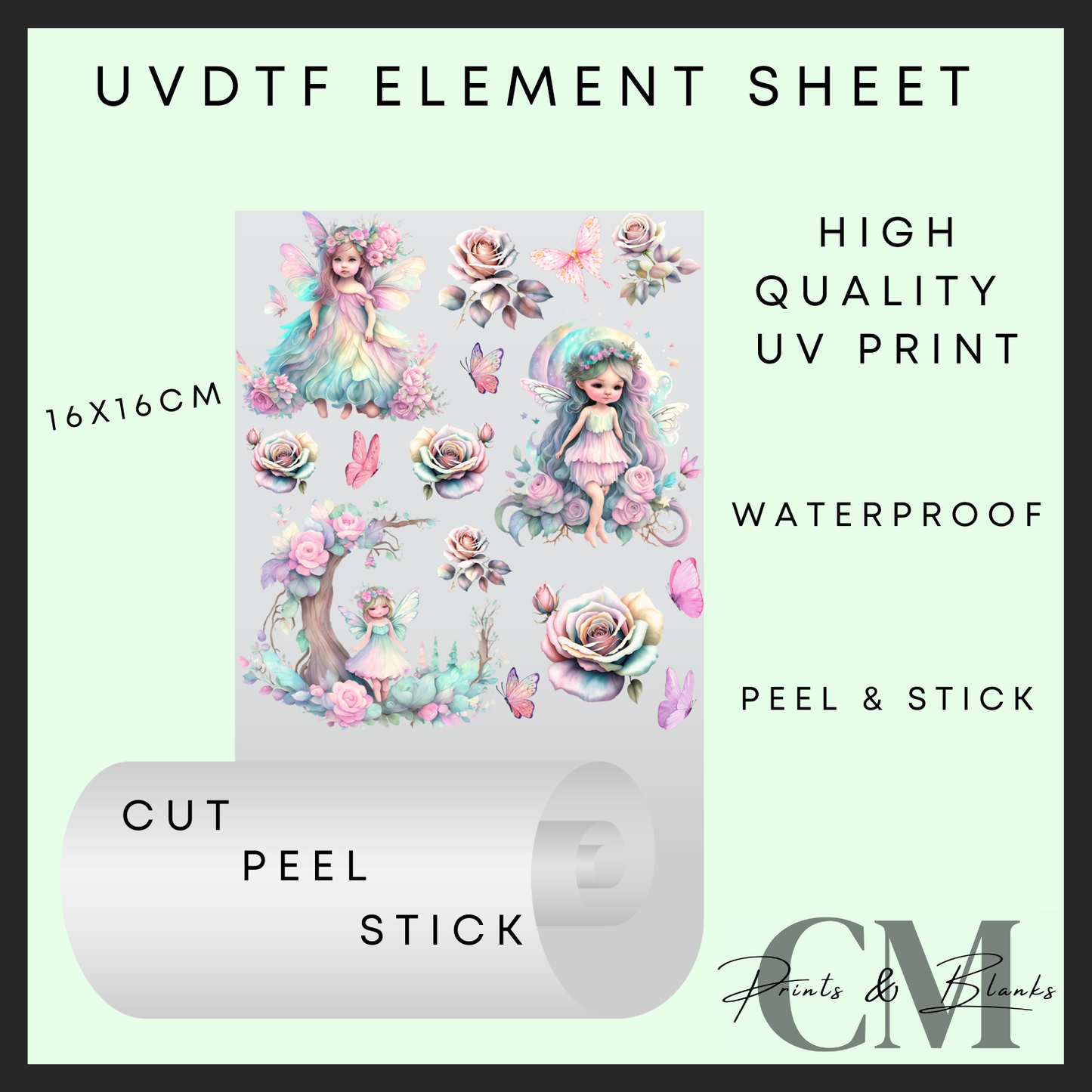 Magical fairy Uvdtf element sheet