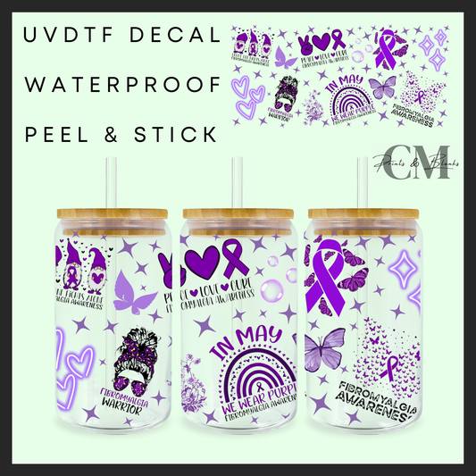 Fibromyalgia warrior 16oz Uvdtf wrap