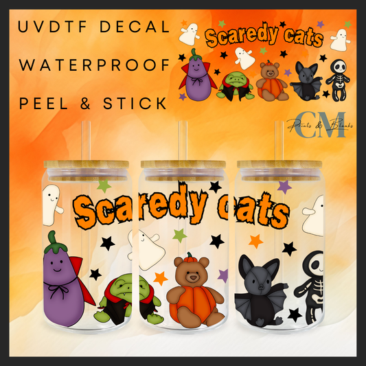 Scaredy cats 16oz Uvdtf wrap