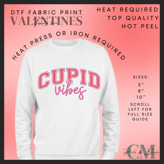 Cupid vibes DTF transfer