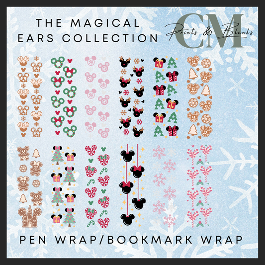 The magical ears collection Uvdtf pen/ bookmark wraps