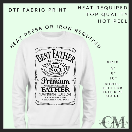 Best father DTF transfer