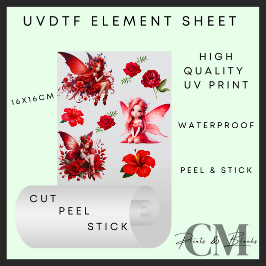 Red fairy’s uvdtf element sheet