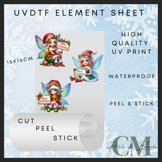 Elf fairies Uvdtf element sheet