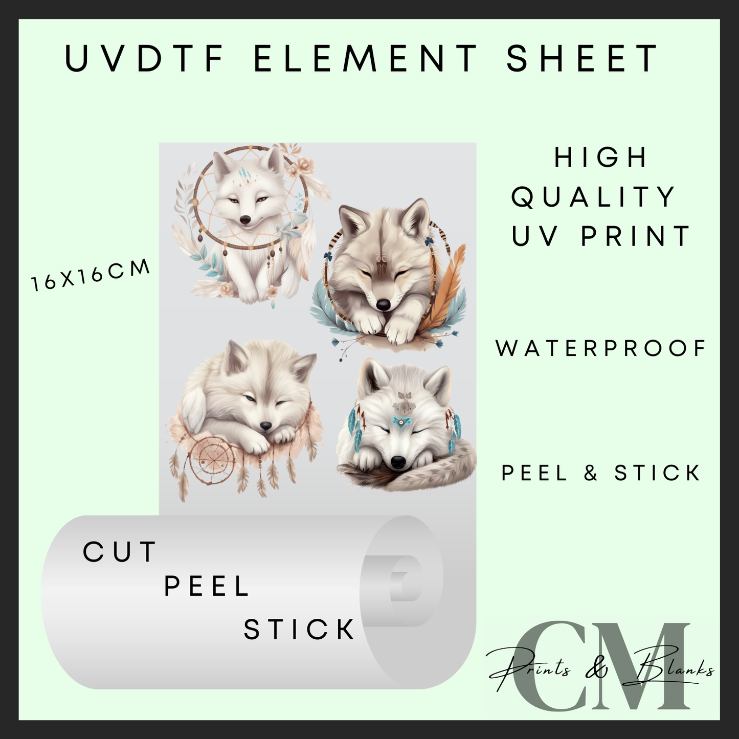 Wolves Uvdtf element sheet