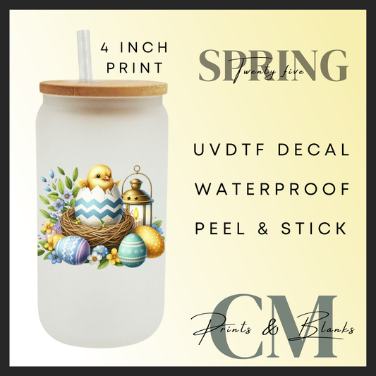 Hatching chick uvdtf single decal (4” / 10cm)