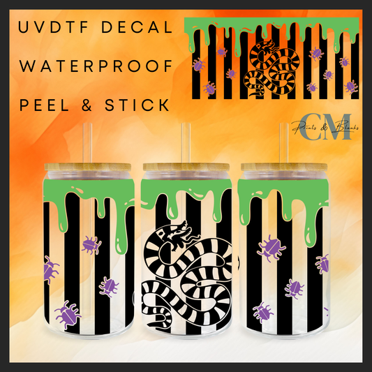 Beetle juice slime 16oz Uvdtf wrap