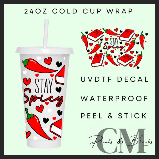 Stay spicy 24oz Uvdtf wrap