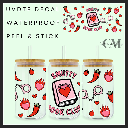 Smutty book club 16oz uvdtf wrap