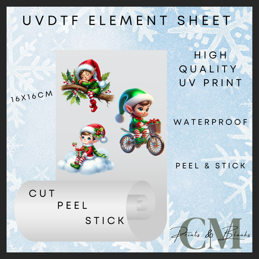 Cheeky elves Uvdtf element sheet