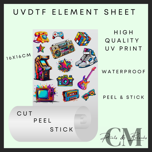 Arcade Uvdtf element sheet