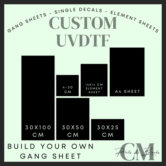 Custom uvdtf gang sheet builder