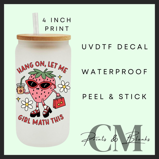 Hang on, let me girl math this Uvdtf single decal (4” / 10cm)