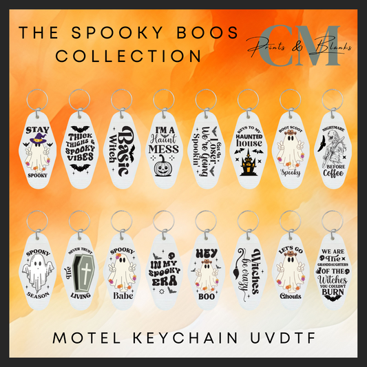 The spooky boos collection motel keychain Uvdtf