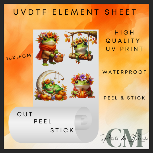 Autumn frogs Uvdtf element sheet