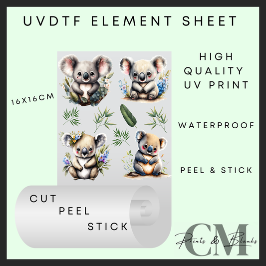 Koala Uvdtf element sheet